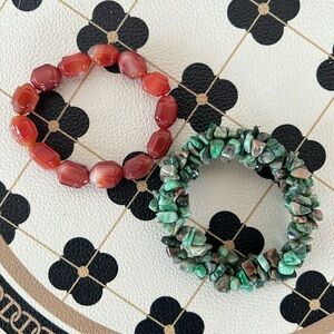 natural rock & gem bracelet from Banff, pack of 2 bracelets